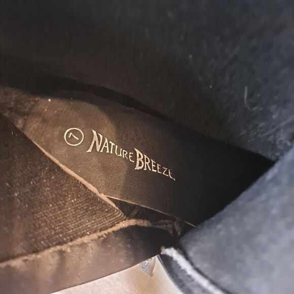 Nature Breeze Riding Boots Women's Size 7 Black Brown Faux Leather - Picture 7 of 11